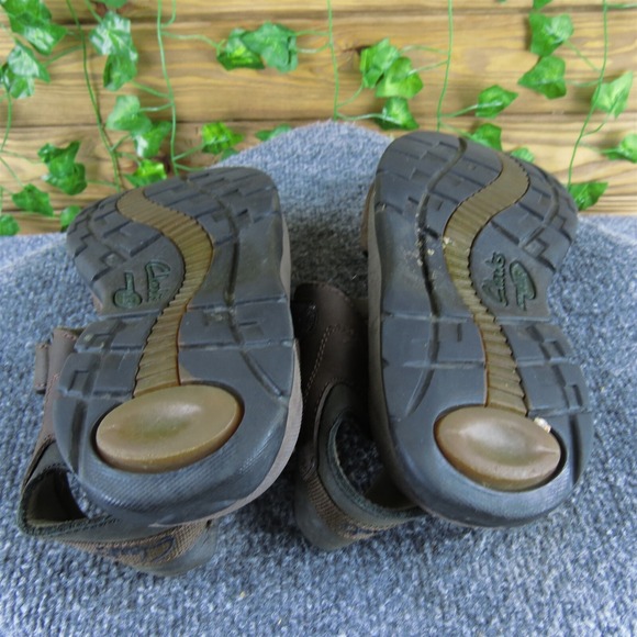 Clarks Men's Active Air Ankle Strap Brown Leather Size 9 Medium  Used 2025 - Picture 5 of 6